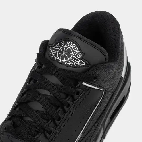 Air Jordan 2/3 Mens Basketball Shoes (Black/Metallic Silver) E714247