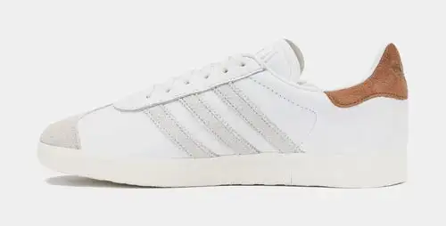 Shoe Palace Exclusive Gazelle Mens Lifestyle Shoes (White/Brown) C49136