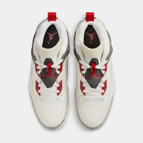 Spizike Low Mens Basketball Shoes (Sail/Anthracite/Coconut Milk/Varsity Red) D10F486