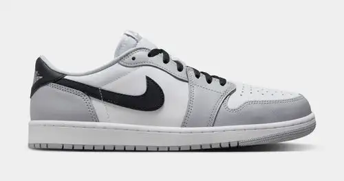 Air Jordan 1 Retro Low OG Wolf Grey Mens Lifestyle Shoes (White/Black/Wolf Grey) 30BB569