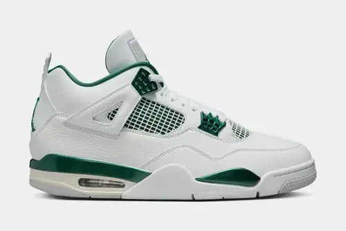 Air Jordan 4 Retro Oxidized Green Mens Lifestyle Shoes (White/Oxidized Green/White/Neutral Grey) 462474
