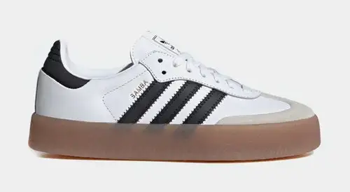 Sambae Womens Lifestyle Shoes (White/Core Black/Metallic) 183C6484