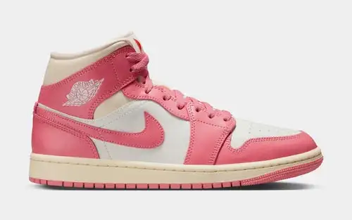 Air Jordan 1 Mid Womens Lifestyle Shoes (Sail/Guava Ice/Muslin/Pink Salt) DEA1231