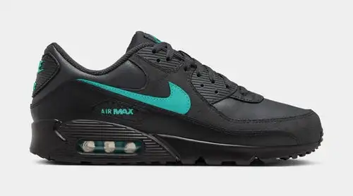 Air Max 90 Mens Running Shoes (Dark Smoke Grey/Clear Jade/Black/White) 9A831292
