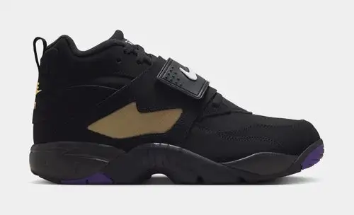 Air Diamond Turf Mens Lifestyle Shoes (Black/White/Club Purple/Metallic Gold) AB128955
