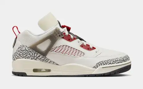 Spizike Low Mens Basketball Shoes (Sail/Anthracite/Coconut Milk/Varsity Red) D10F486