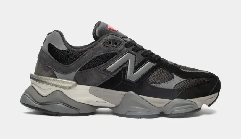 9060 Mens Lifestyle Shoes (Black Grey) 