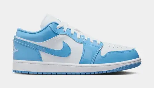 Air Jordan 1 Low SE White Legend Blue Mens Lifestyle Shoes (White/Legend Blue) 4BA543
