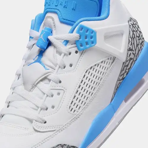 Spizike Low UNC Mens Basketball Shoes (White/Wolf Grey/Anthracite/University Blue) 1E05B542