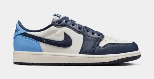 Air Jordan 1 Retro Low OG Obsidian Mens Lifestyle Shoes (Obsidian/University Blue/Sail) 38CA914