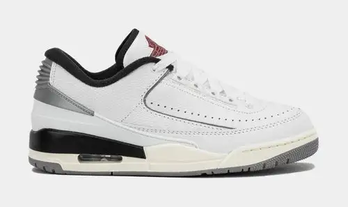 Air Jordan 2/3 Mens Basketball Shoes (White/Black/Metallic Silver) 781454