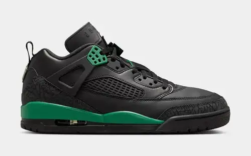 Spizike Low Mens Lifestyle Shoes (Black/Anthracite/Pine Green) 5EF257