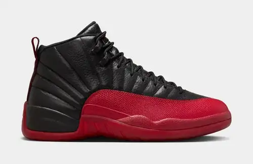 Air Jordan 12 Retro Flu Game Mens Lifestyle Shoes (Black/Varsity Red) 39E6452