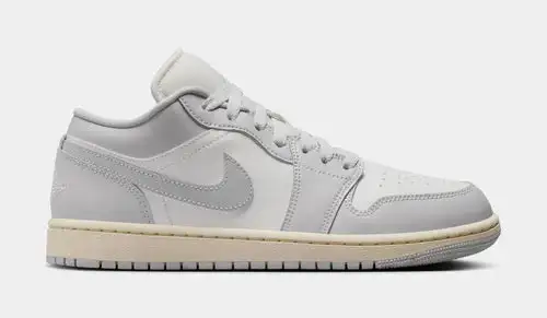 Air Jordan 1 Low Womens Lifestyle Shoes (Sail/Coconut Milk/Neutral Grey) D924645