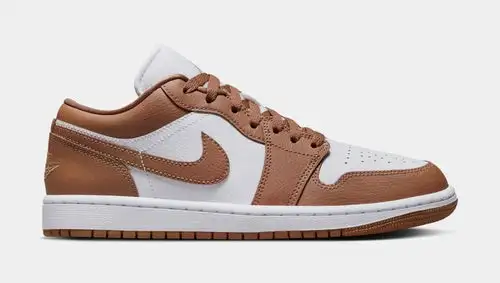 Air Jordan 1 Low Archaeo Brown Womens Lifestyle Shoes (Archaeo Brown/White) 03865