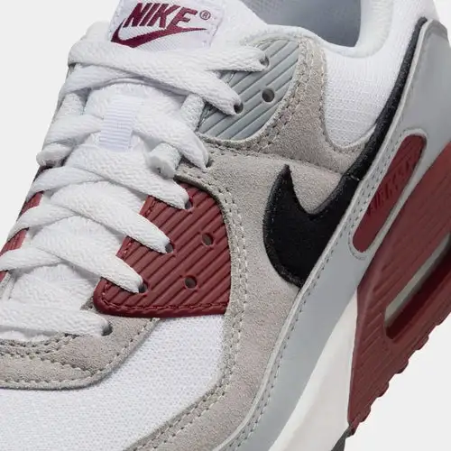 Air Max 90 Mens Lifestyle Shoes (White/Black/Dark Team Red/Pure Platinum)