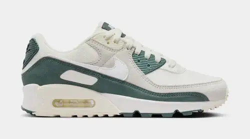 Air Max 90 Vintage Green Womens Lifestyle Shoes (Sail/Vintage Green/Coconut Milk)