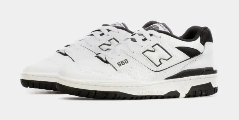 550 Mens Lifestyle Shoes (White Black) Free Shipping 