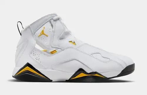 True Flight White Yellow Ochre Mens Lifestyle Shoes (White/Yellow Ochre/Black)