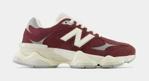 9060 Mens Running Shoes (Washed Burgundy/Cream/Grey) 9148357