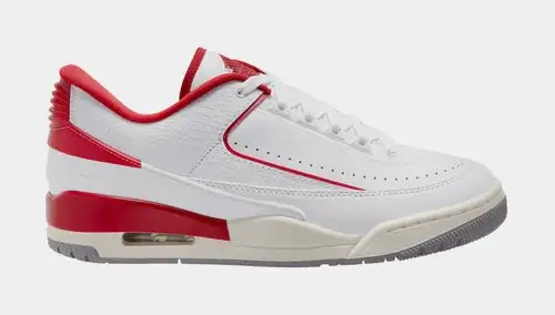 Air Jordan 2/3 Varsity Red Mens Lifestyle Shoes (White/Red/Sail) C7E8624