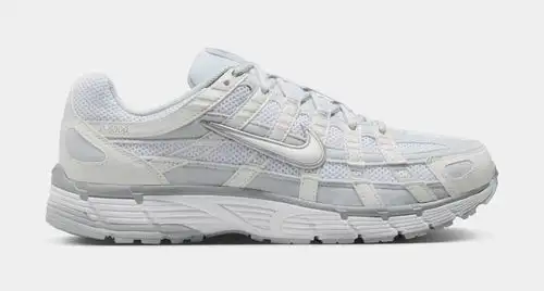 P-6000 Coconut Milk Womens Running Shoes (White/Silver) 65AE714