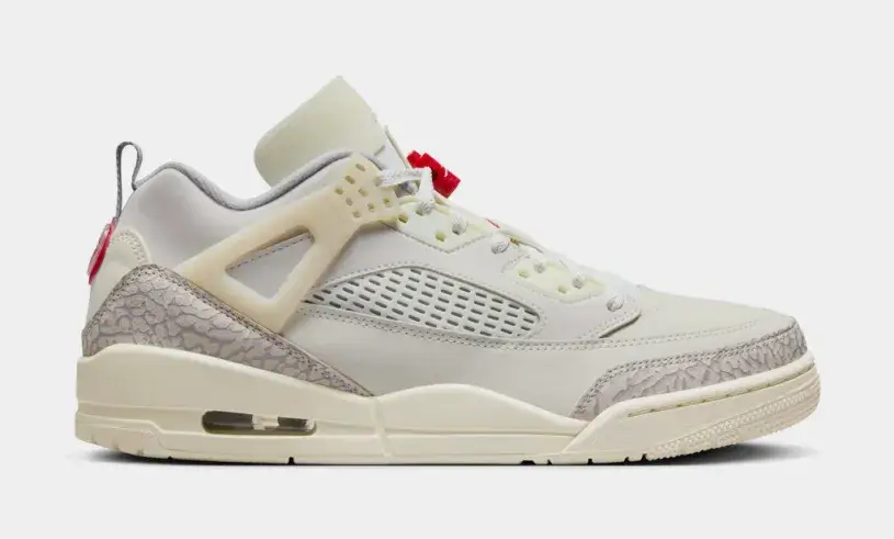 Spizike Low Mens Basketball Shoes (Sail University Red Coconut Milk) 