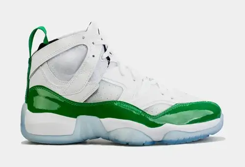 Jumpman Two Trey Mens Basketball Shoes (White/Green) 47D941051