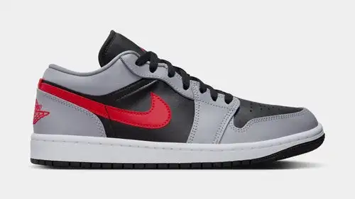 Air Jordan 1 Low Womens Lifestyle Shoes (Cement Grey/Fire Red/Black/White) B758C300