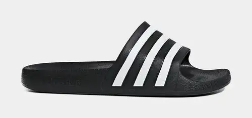 Adilette Aqua Slides Womens Sandals (Black) 68E1076