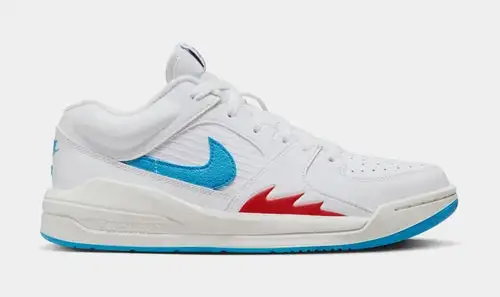 Stadium 90 Womens Basketball Shoes (White/Sail/Gym Red/Dark Powder Blue) 57261006