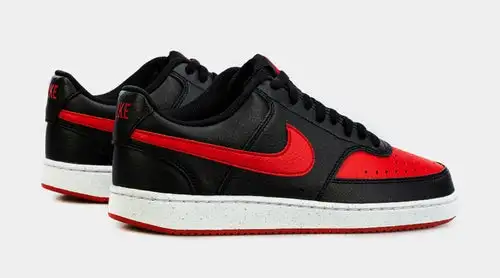 Court Vision Next Nature Mens Lifestyle Shoes (Black Red) 