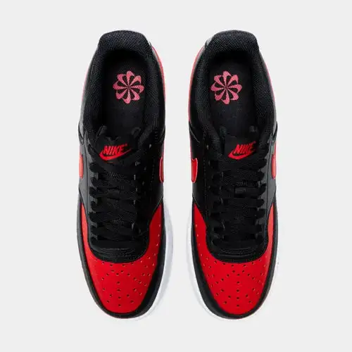 Court Vision Next Nature Mens Lifestyle Shoes (Black Red)