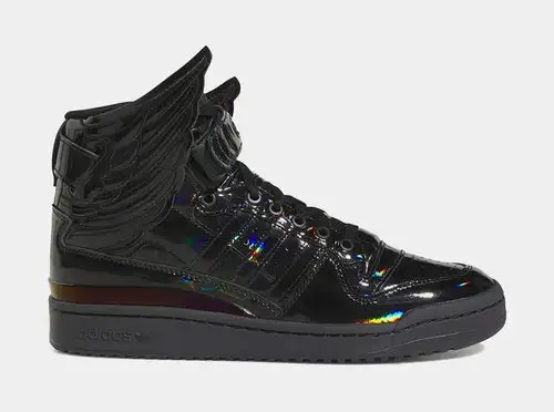 Jeremy Scott Forum Hi Wings 4.0 Black Opal Mens Lifestyle Shoes (Black) 60B811