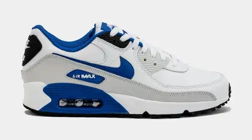 Air Max 90 LTR Mens Running Shoes (White/Blue) 4758810
