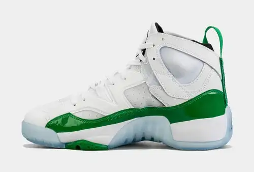 Jumpman Two Trey Mens Basketball Shoes (White/Green) 47D941051
