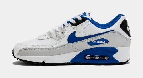 Air Max 90 LTR Mens Running Shoes (White/Blue) 4758810