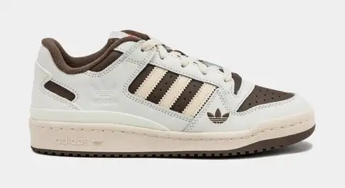 Shoe Palace Exclusive Forum Low Mens Basketball Shoes (White/Brown) 0ABF6260