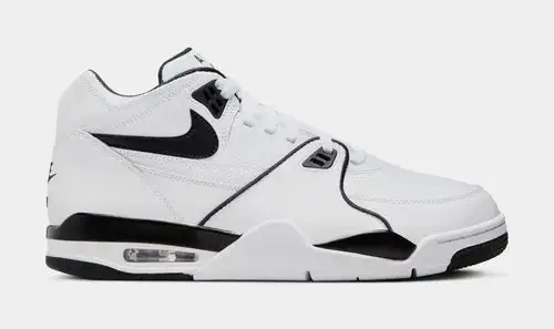 Air Flight 89 Mens Lifestyle Shoes (White/Black/Grey) E20F6961