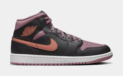 Air Jordan 1 Retro Mid SE Sky J Mauve Mens Lifestyle Shoes (Black/Mauve/White) A55273