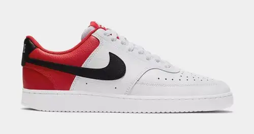 Court Vision Low Mens Lifestyle Shoes (White/Red) FD4D1105