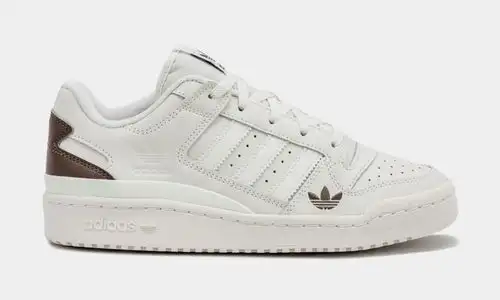 Shoe Palace Exclusive Forum Low CL Mens Lifestyle Shoes (White/Brown) 1C2C0375