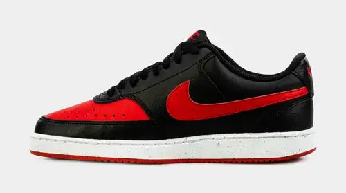Court Vision Next Nature Mens Lifestyle Shoes (Black Red) 