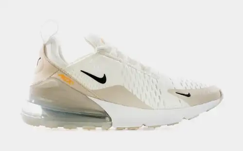 Air Max 270 Desert Sand Womens Running Shoe (White/Beige/Black)