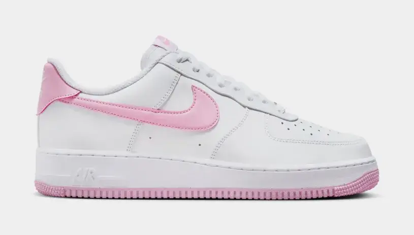 Air Force 1 '07 Mens Lifestyle Shoes (White Pink Rise) 