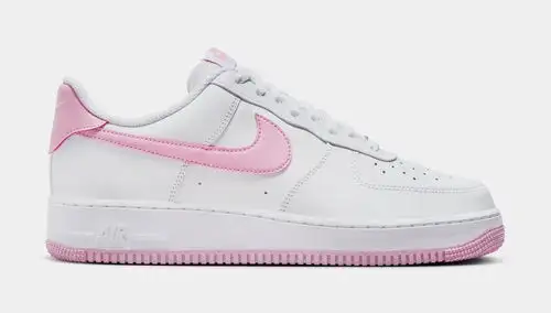 Air Force 1 '07 Mens Lifestyle Shoes (White/Pink Rise) 07F1160