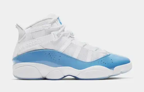 6 Rings UNC Mens Lifestyle Shoes (White/Blue) 71EF1405