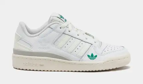 Shoe Palace Exclusive Forum Low Mens Basketball Shoes (White/Green) EEDE3977