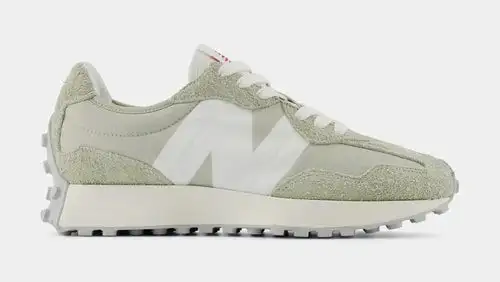 327 Womens Running Shoes (Dark Olivine White)