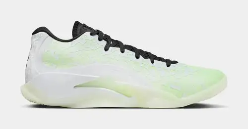 Zion 3 No Guts Mens Basketball Shoes (White/Black/Barely Volt/White) BDBB662